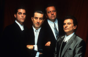 Ray Liotta, Robert De Niro, Paul Sorvino, and Joe Pesci publicity portrait for the film 'Goodfellas', 1990. (Photo by Warner Brothers/Getty Images)